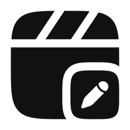 Clapperboard Edit  Icon