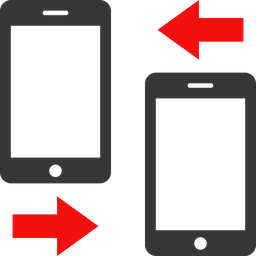 Transferência de dados móveis  Ícone