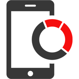 Relatório gráfico móvel  Ícone