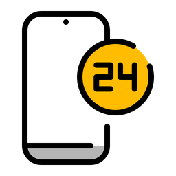 24 Hours Service  Icon