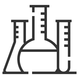 Vidraria de laboratório  Ícone