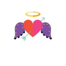 Heart With Angel  Icon