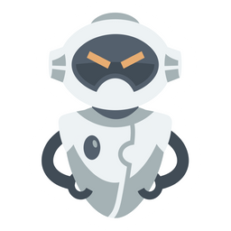 Cute Angry Robot  Icon