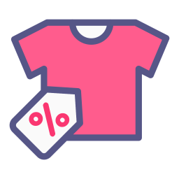 Discount on tshirt  Icon