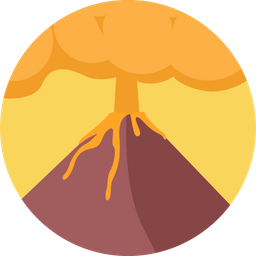 Eruption Lava Picture Icon