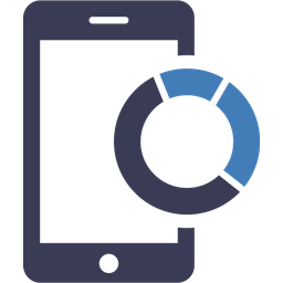 Relatório gráfico móvel  Ícone