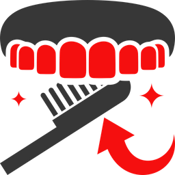 Teeth cleaning backside  Symbol