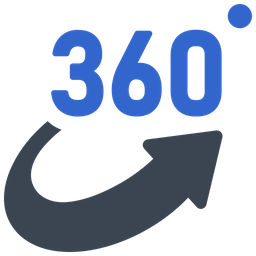 360 degree view  Icon