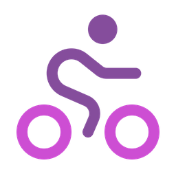 Bicycling round  Icon