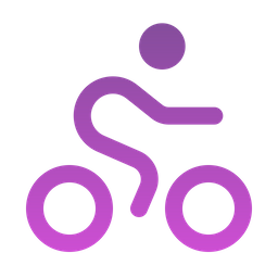 Bicycling round  Icon