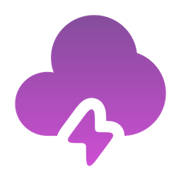 Cloud bolt  Icon