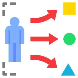 Seleccione la ruta  Icono