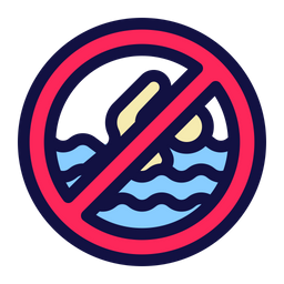 No swimming  Icon