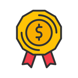 Dollar Badge  Icon