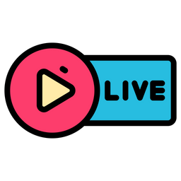 Live Button  Icon