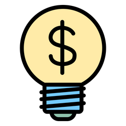 Dollar Bulb  Icon