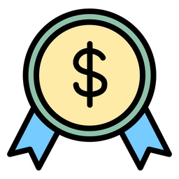 Dollar Badge  Icon