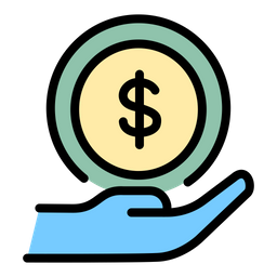 Dollar Hand  Icon