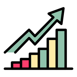 Gráfico de crescimento  Ícone