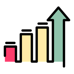 Gráfico de crescimento  Ícone