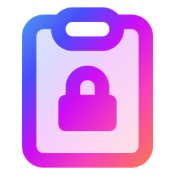 Clipboard Lock  Icon