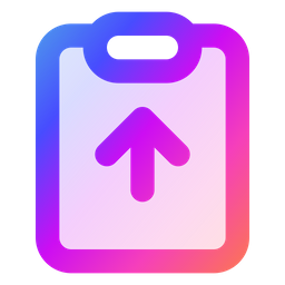 Clipboard Upload  Icon