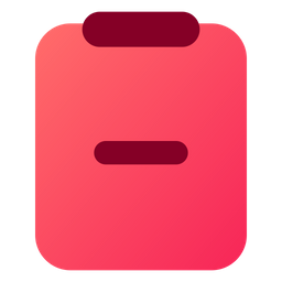 Clipboard Minus  Icon