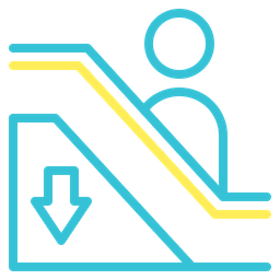 Escalator Downd  Icon