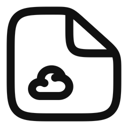 Cloud File  Icon