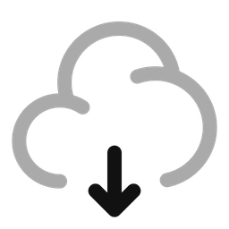 Cloud Download  Icon