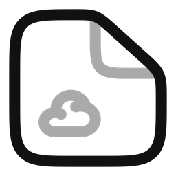 Cloud File  Icon