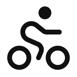 Bicycling Round  Icon