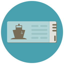 Cruise ticket  Icon