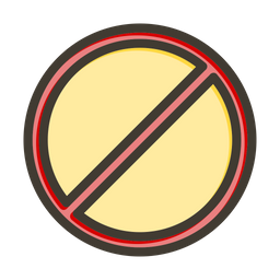 Forbidden sign  Icon