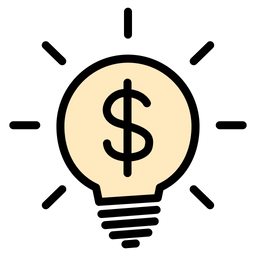 Dollar Bulb  Icon