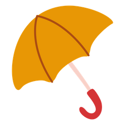 Umbrella Rain Protection Fall Weather Icon
