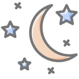 EmbRacing the Christmas Moon and Stars  Icon