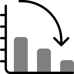 Declining Chart  Icon