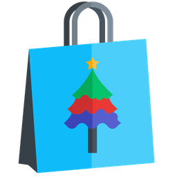 Embracing Christmas Magic in Shopping Bags  Icon