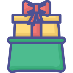 Caja de regalo elegante  Icono