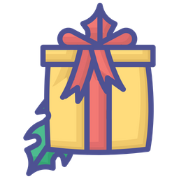 Celebratory Christmas Gift  Icon