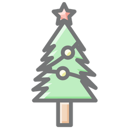 Árvore de Natal Uma Tradição Festiva  Ícone
