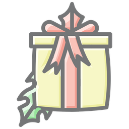 Celebratory Christmas Gift  Icon