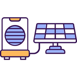 Air conditioner with solar  Icon