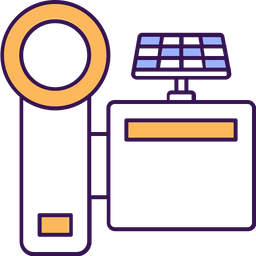 Camera charge with solar  Icon