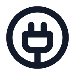 Circle-plug  Icon