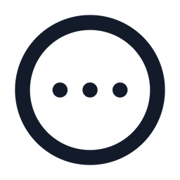 Circle-dots-horizontal  Icon