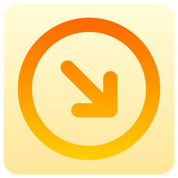 Arrow-circle-down-right  Icon