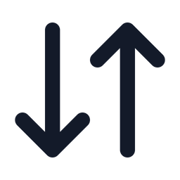 Seta para baixo-seta para cima  Ícone