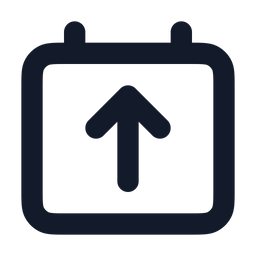 Calendar-arrow-up  Icon